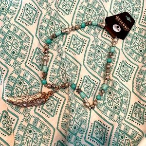 Shyanne silver turquoise necklace